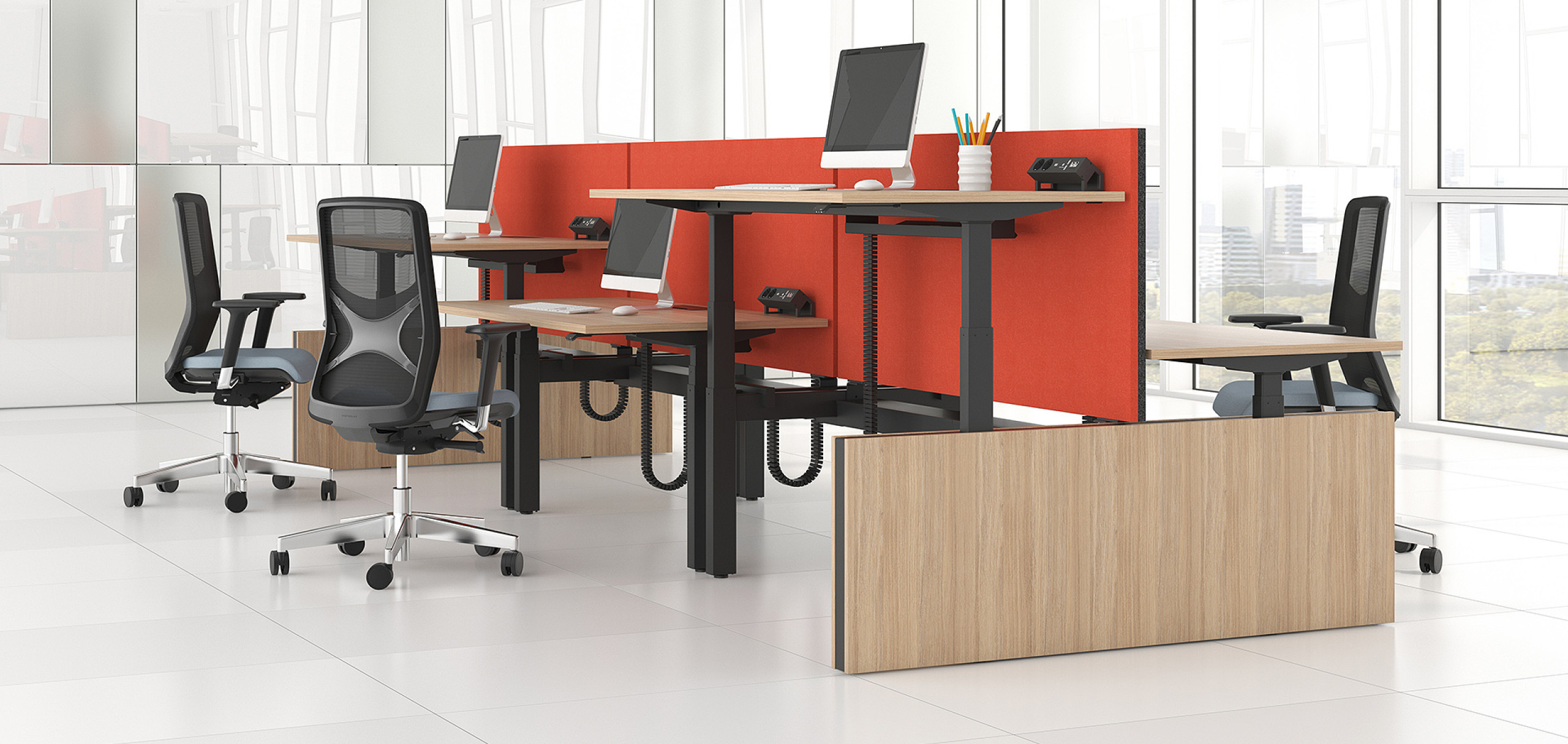 Sit-stand desks | Office furniture Cambridge | Alexander Green Office  Interiors